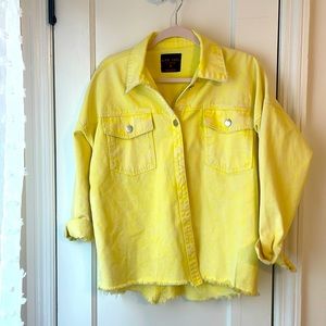 Gorgeous yellow denim jacket